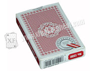 Plate-forme étroite rouge de cartes de jeu de Piatnik d'index de papier de jeux de casino double